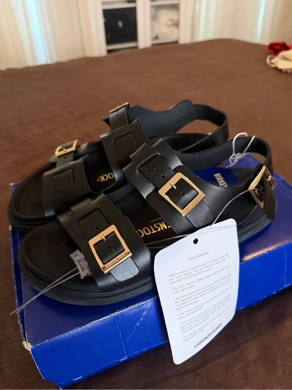 Birkenstock black leather